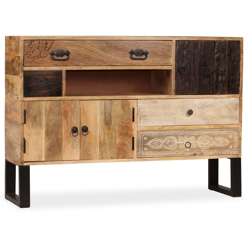 vidaXL Sideboard Solid Mango Wood 45.3&quot;x11.8&quot;x31.5&quot;
