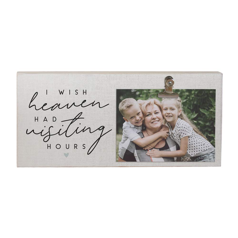 Simply Said, INC Picture Clips 12 x 5.5 Clip Photo Frame CLP1404 - I Wish Heaven Had Visiting Hours, Memorial Plaque