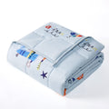 Hosukko Weighted Blanket - Weighted Blanket 7 Lbs Blue Airplane Heavy Blanket - Small Size Bresthable Blanket(41 * 60 Inches, 7