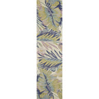 HomeRoots 6' Pastel Ivory Hand Tufted Tropical Plants Round Indoor Area Rug