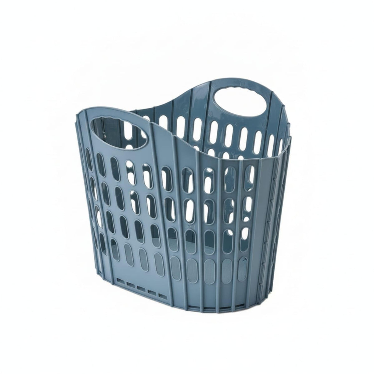 ZOOMELLA Foldable Laundry Basket ABS Clothes Basket Ventilated Laundry Hamper SpaceSaving for Bathroom, Dorm Room, Apartment, B