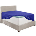 Hearth & Harbor Royal Blue Fitted Sheet Queen Size, Extra Deep Pocket Queen Fitted Sheet Only, 1800 Microfiber Fitted Bed Sheet,