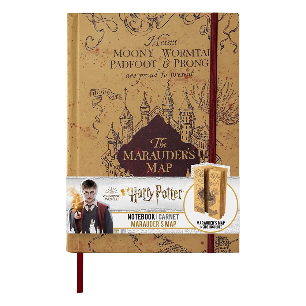 Cinereplicas Harry Potter - Notebook With Foldable Marauder'S Map - Official License