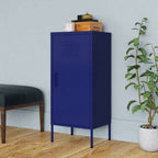 vidaXL Storage Cabinet Navy Blue 16.7"x13.8"x40" Steel