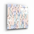 DesignSkinz Glass Wall Art for Living Room, Bedroom, Office, Study, Shelf (17x17inch)  Pastel Abstract 5