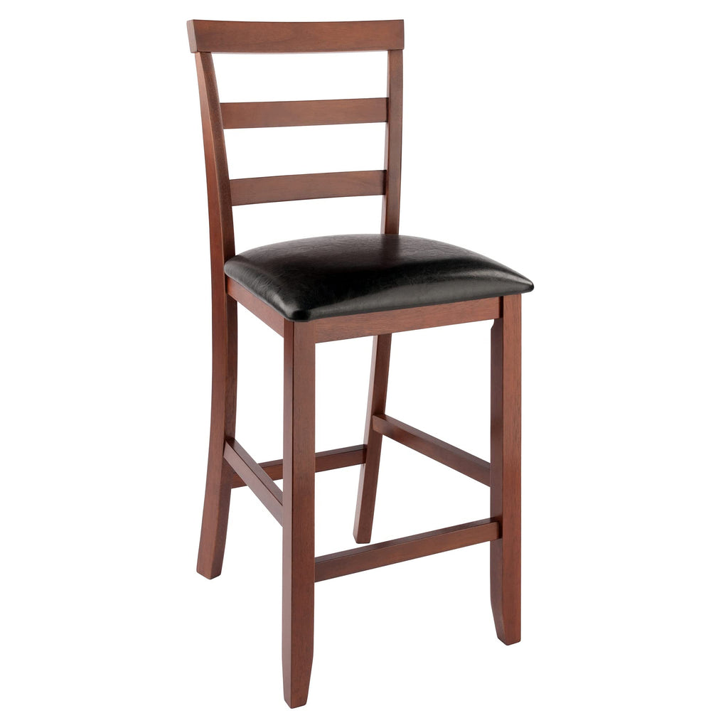 Ergode Wood Element Counter Stool Set | Oyster Gray | 2-Pc Set | Solid Wood | 220lbs Weight Capacity | Stable & Stylish | Multiple Finishes (94074-VV)