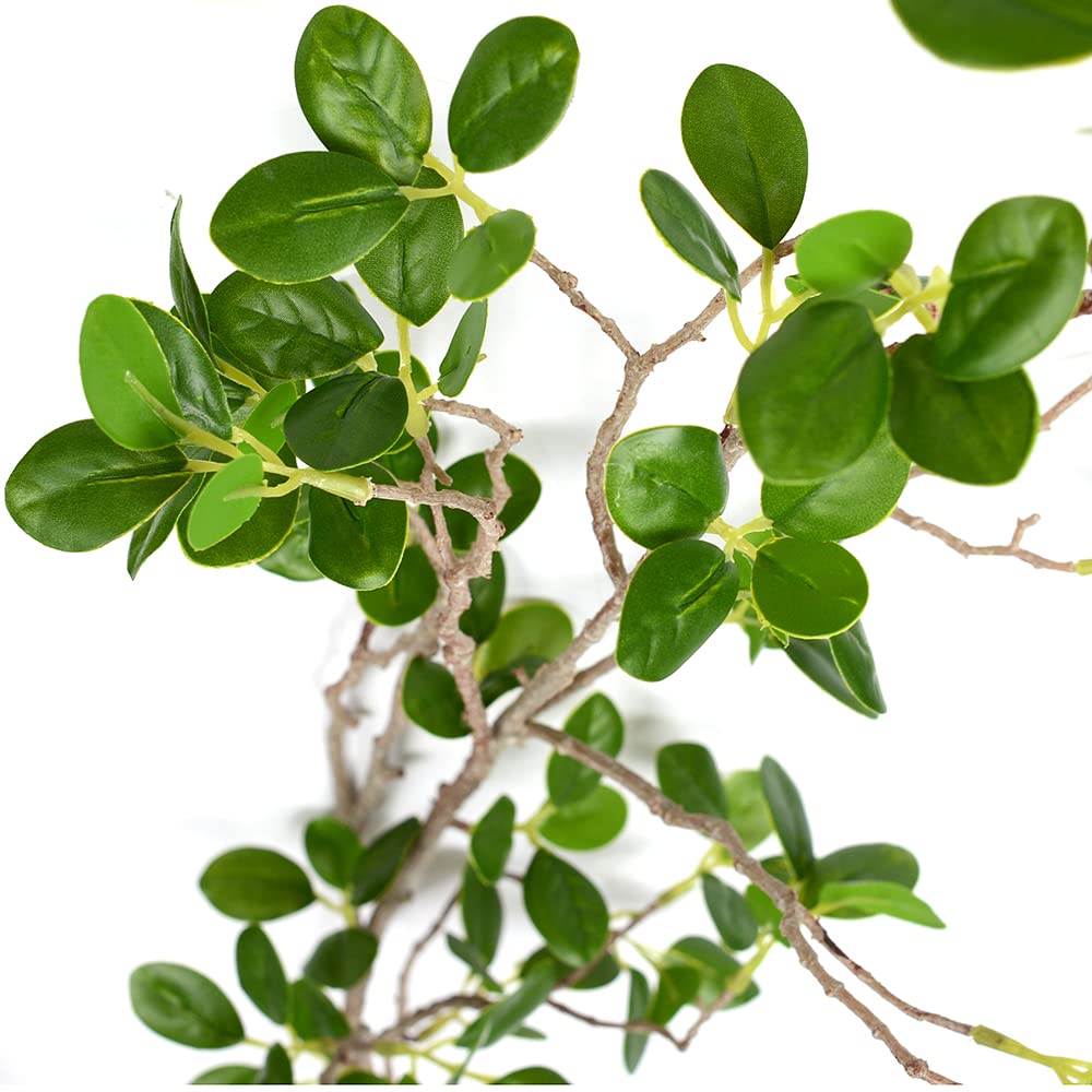3Pcs Artificial Branches Plants Greenery Stems Faux Branches For Vase Plant Artificial Eucalytus Branches Fake Ficus Twig (45''/