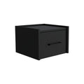 Tuhome Boa Floating Nightstand, Wall-Mounted Single Drawer Design With Handle- Black