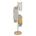 Scarf Rack Freestanding Metal Scarf Display Stand Spiral Hijab Organizer