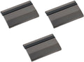 Stephanie Imports Set Of 3 Brushed Metal Business Card Case Holders With Bar Closure Mechanism (Horizontal, Gunmetal)