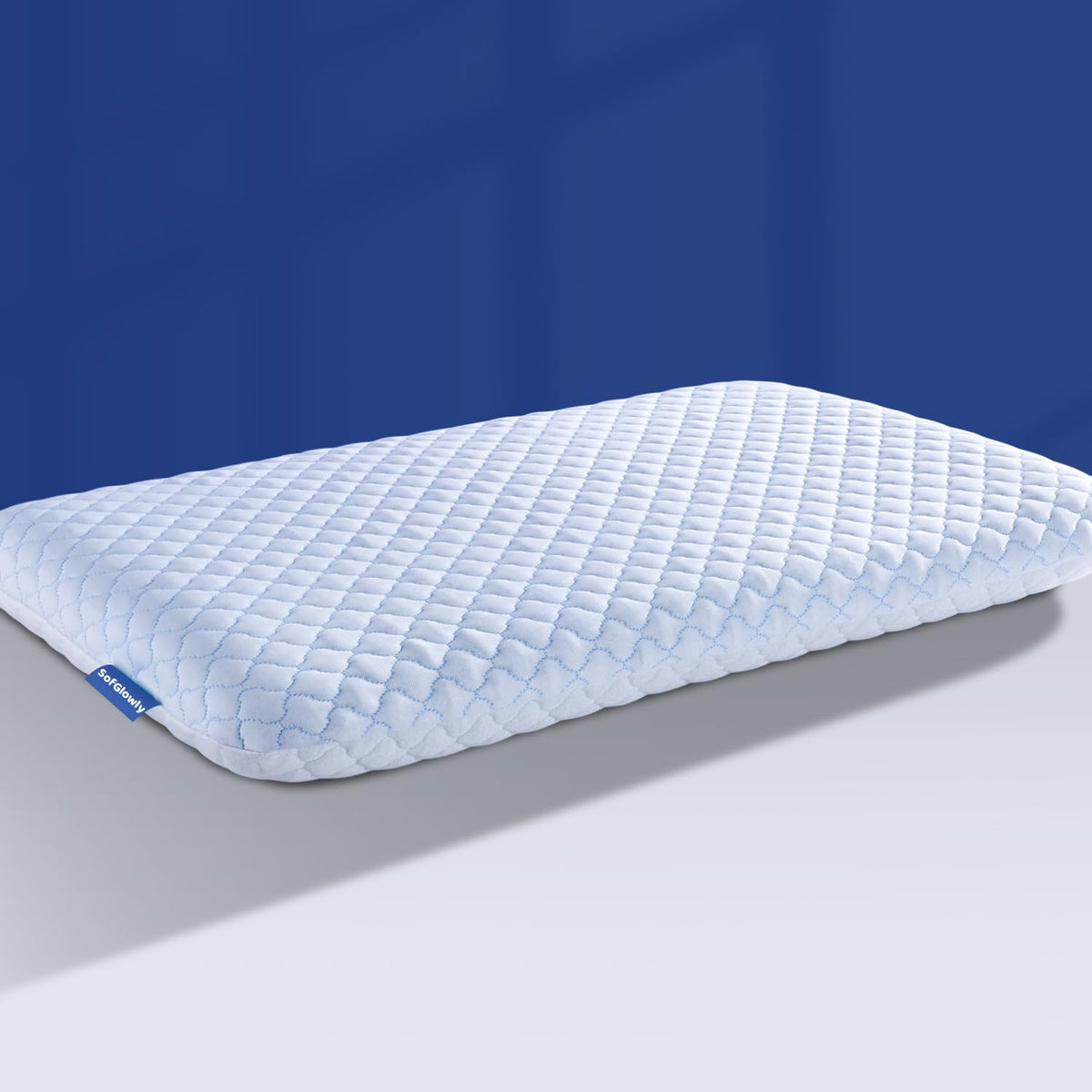 Sofglowly Ultra Thin Flat Pillows For Sleeping, Cooling Memory Foam Pillow 2.75 Inch Height Ultra Thin Pillow,Slim Bed Pillows F