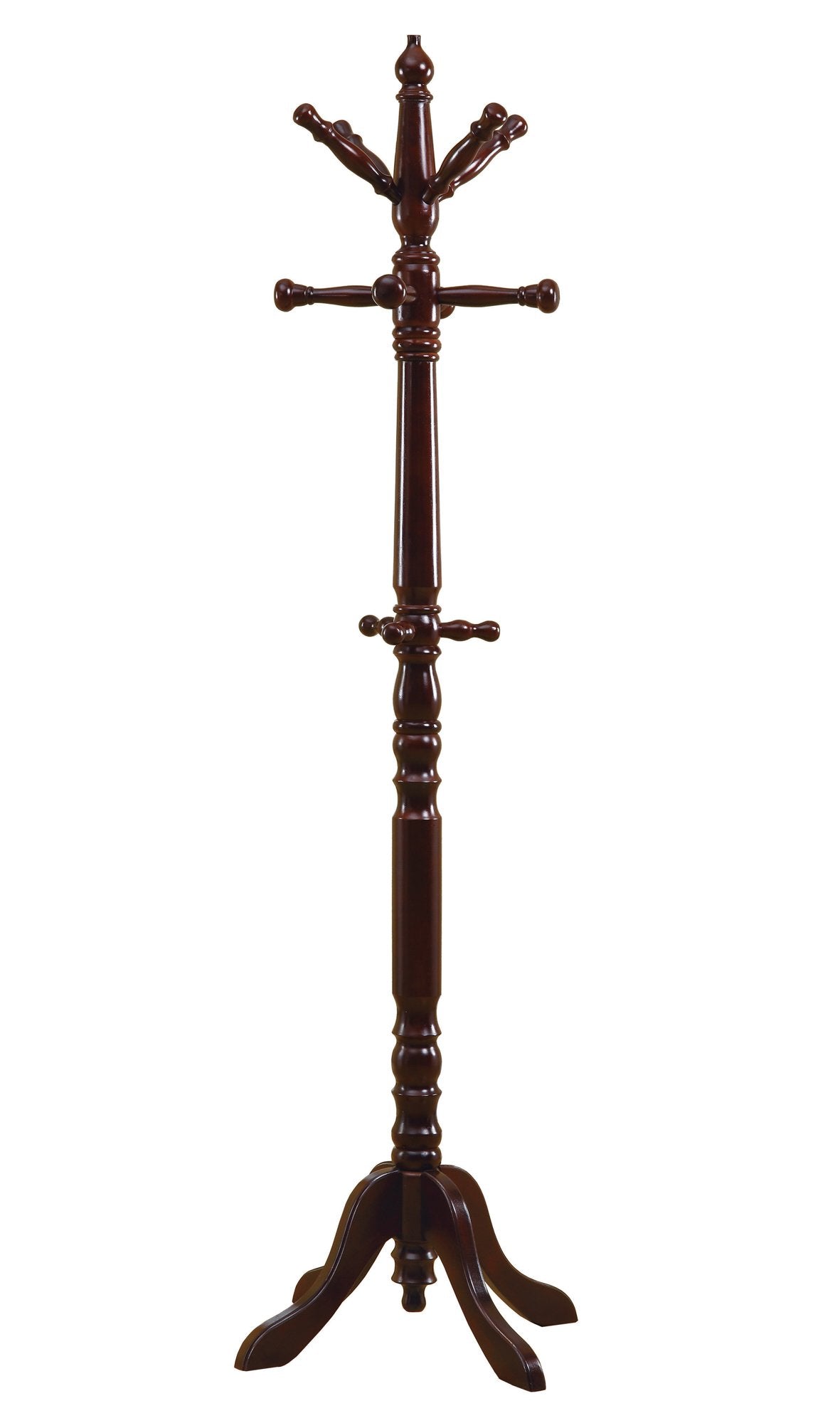 Monarch Specialties Coat Rack Finish: Cherry