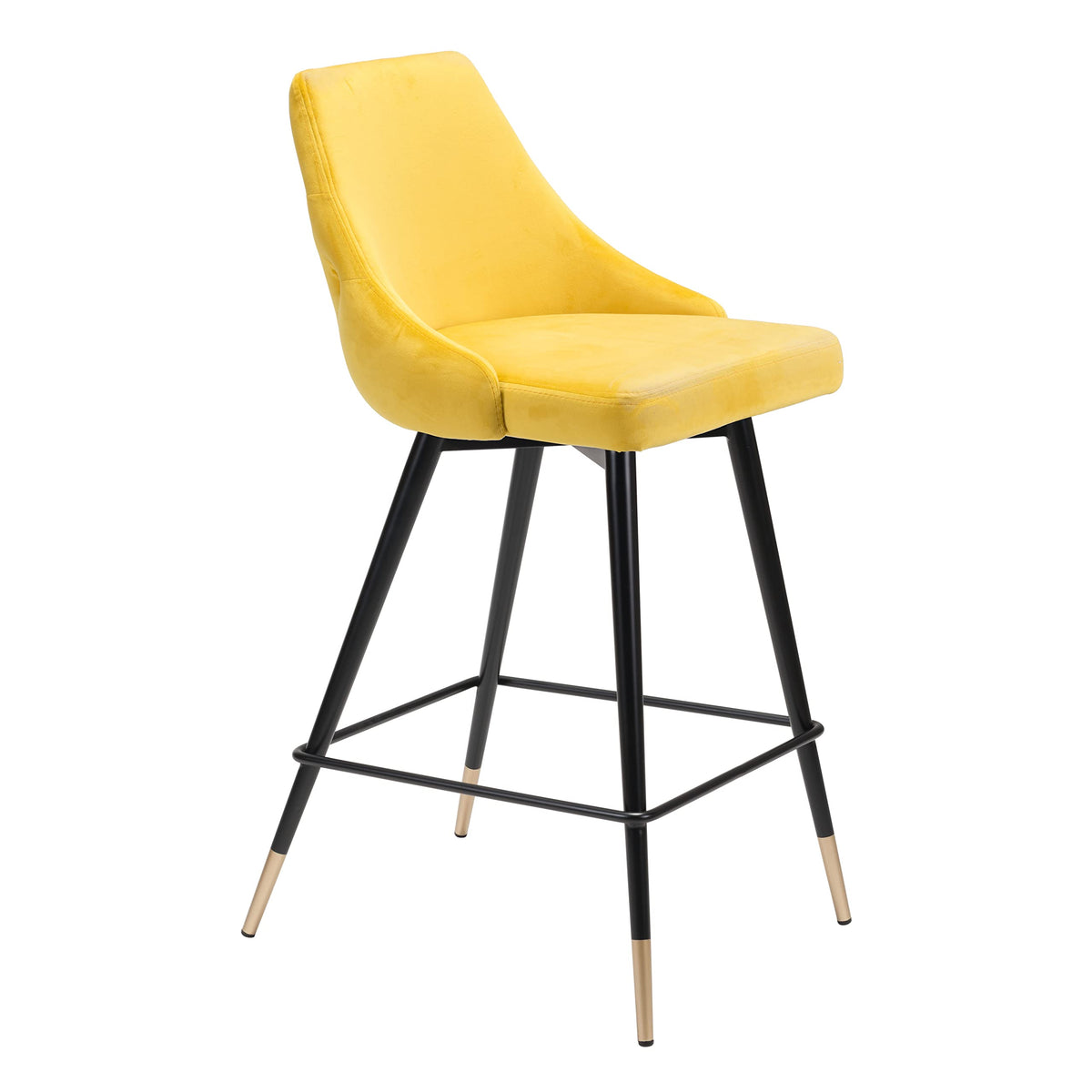 Zuo Piccolo Counter Stool Yellow