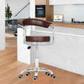 Da Urban Classic Height Adjustable & Revolving Kids Chair With Wheels (Brown) (1 Pc) Metal, 45.7D X 48.3W X 73.7H Cm