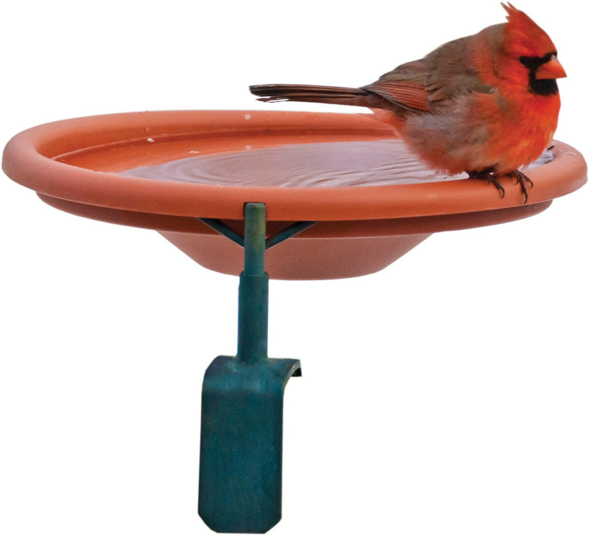 Audubon By Woodink 990997 Nabath Deck Mount Bird Bath, 1 Quart Cap, Tan