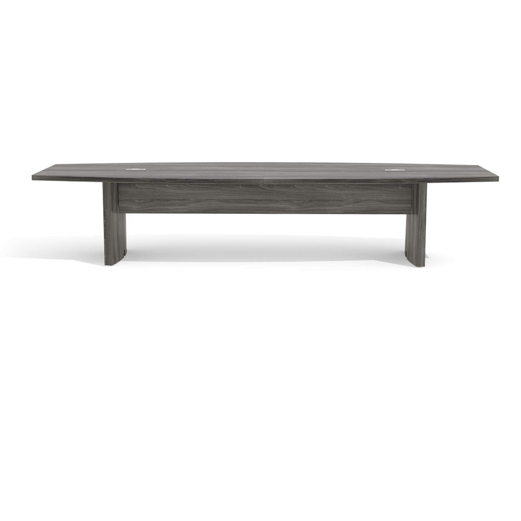 Safco Aberdeen 12ft Conference Table | Contemporary Laminate Gray Steel | Ideal for Modern Business and Meeting Rooms| ACTB10LGS