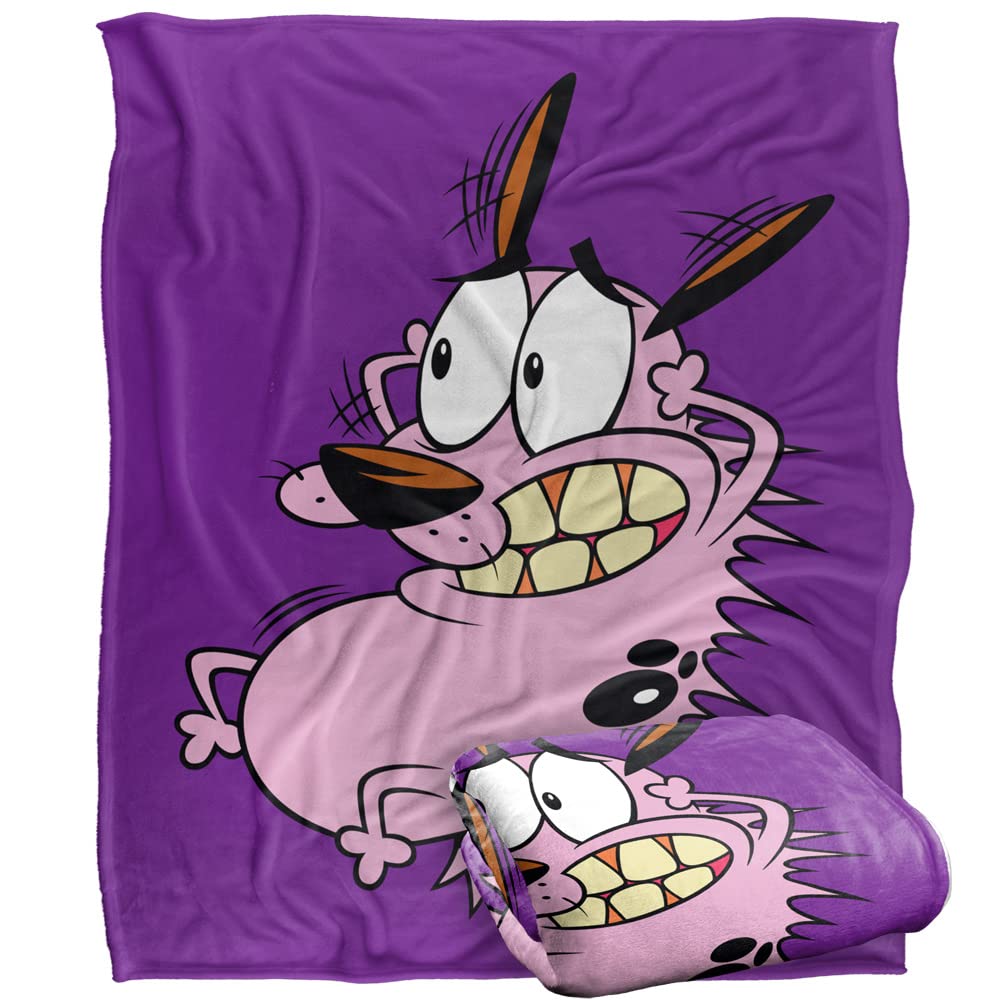 Courage The Cowardly Dog Blanket, 50'X60', Season 3 Cover Silky Touch Super Soft Throw Blanket