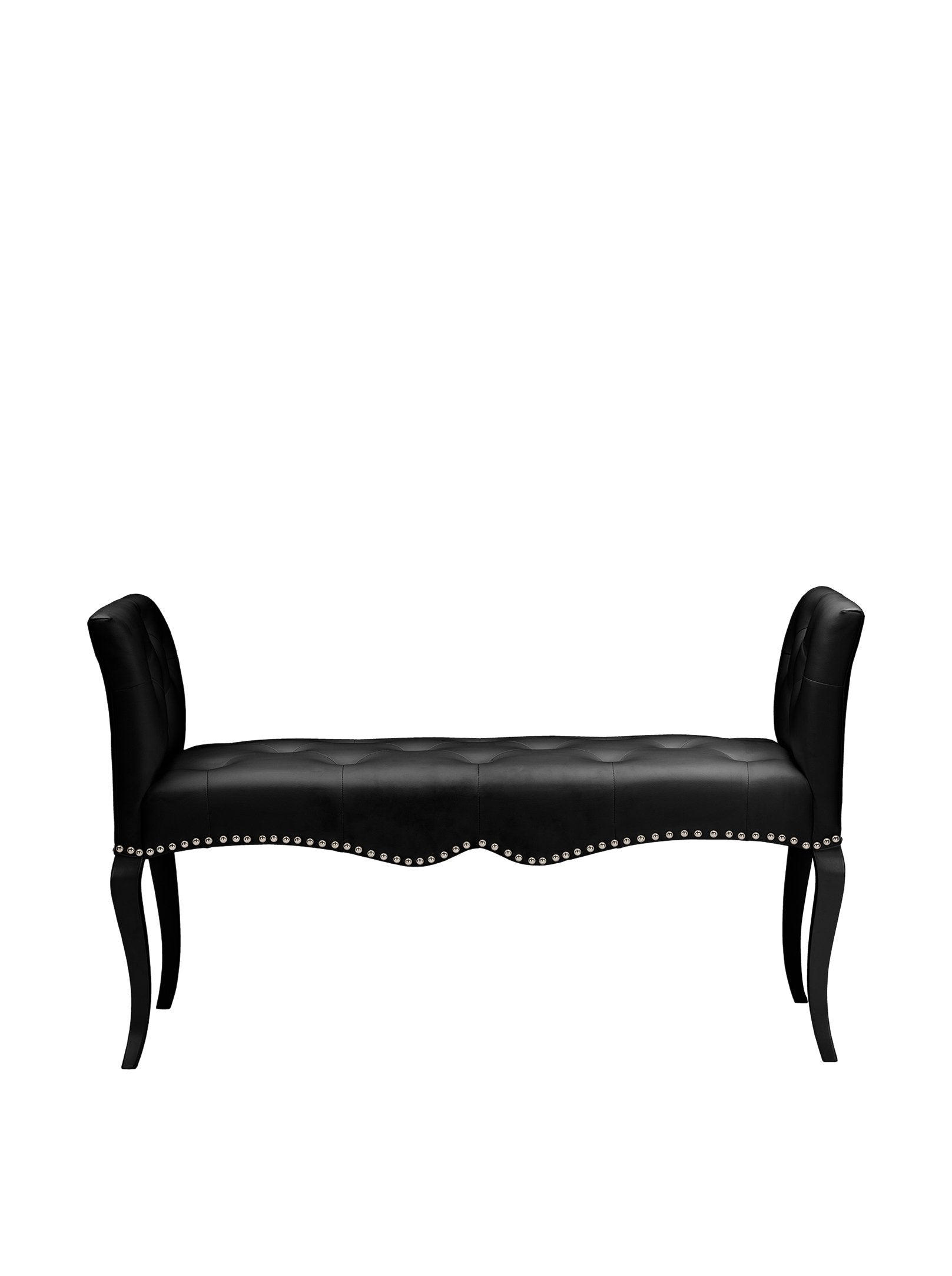 Baxton Studio Kristy Bench, One Size, Black