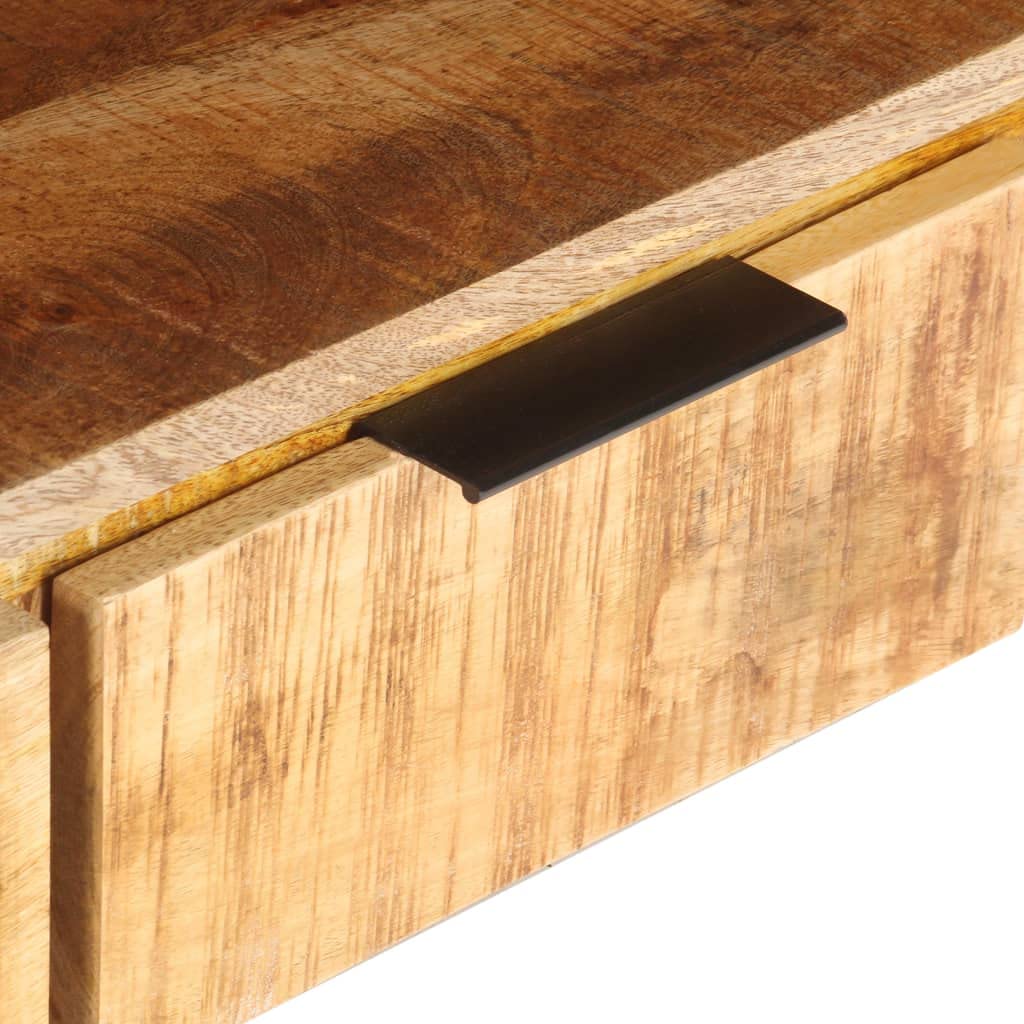 vidaXL Solid Acacia Wood TV Stand| Pre-Assembled Wooden Media Unit with Ample Storage | Unique Natural Finish | Ideal for Living Room or Bedroom