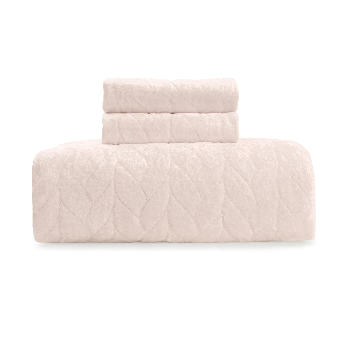 Mellanni Oversized Queen Velvet Quilt Set - Bedding Cover With Shams - Ultrasonic Quilting Technology - 3 Piece Oversized Quilt