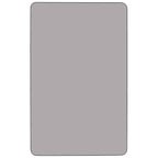 Flash Furniture Wren 30''W x 72''L Rectangular Grey Thermal Laminate Activity Table - Standard Height Adjustable Legs