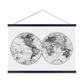 Landmass 30    Wide Black Magnetic Poster Hanger Frame - 30x20 30x24 30x30 30x40 - Teak Wood Frame for Posters, Prints, Photos, 