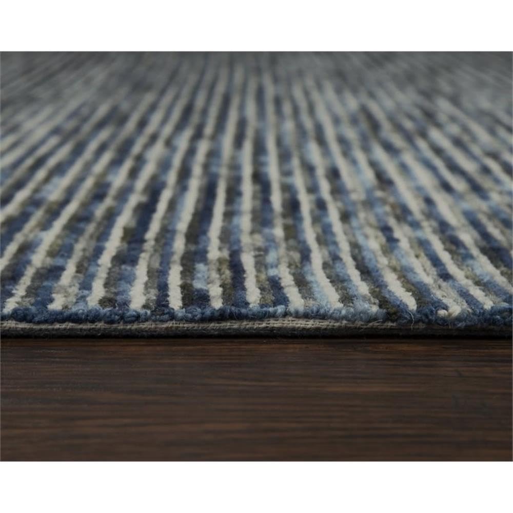Rizzy Home Alora Decor Laine 5'X7'6" Stripes Blue/Beige Hand-Tufted Area Rug