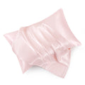 Hommxjf King Size Satin Pillowcase Set Of 2 With Envelope Closure,Blush Pink Silk Pillowcase For Hair And Skin (20X36)