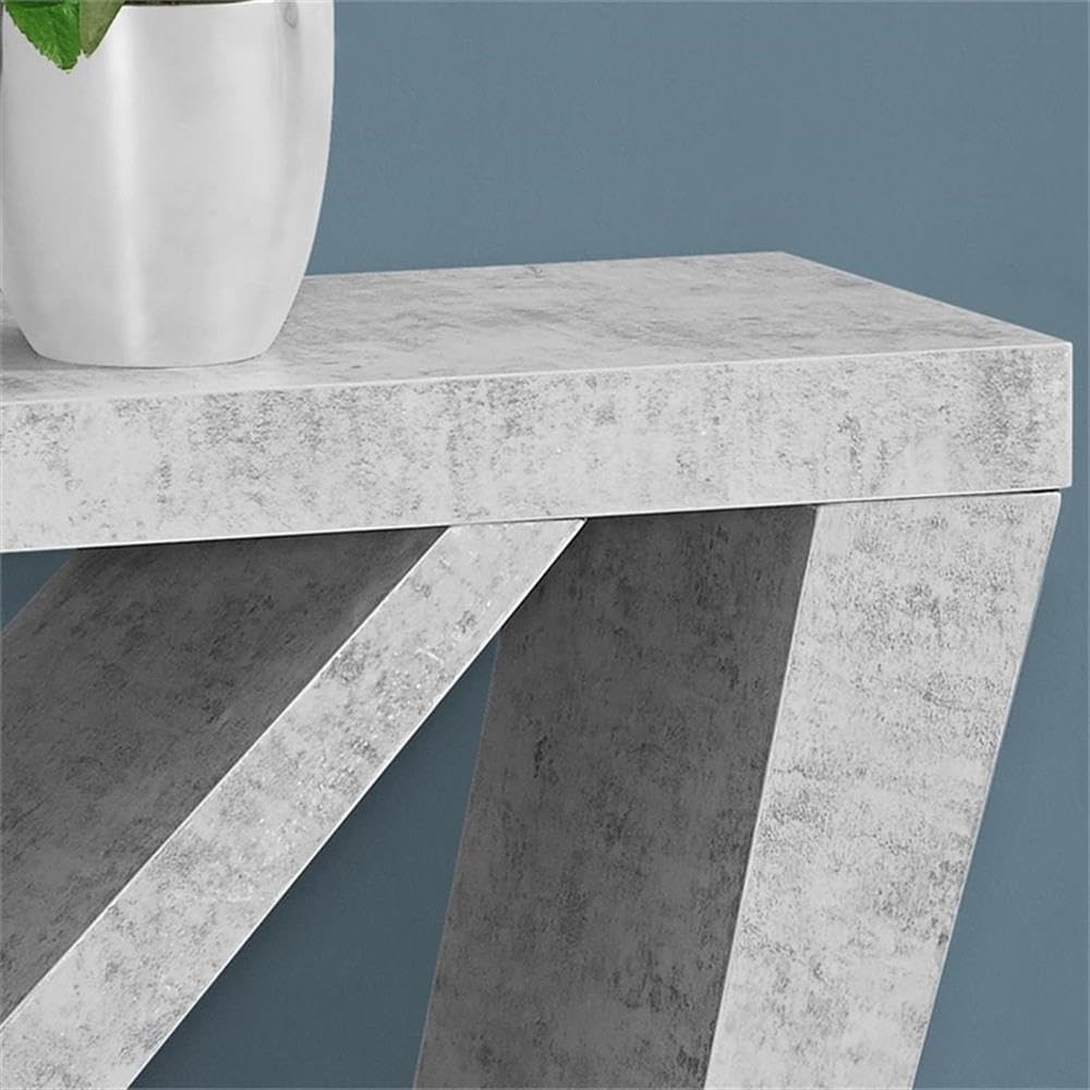 Monarch Specialties Accent Table, 48&quot;, Grey