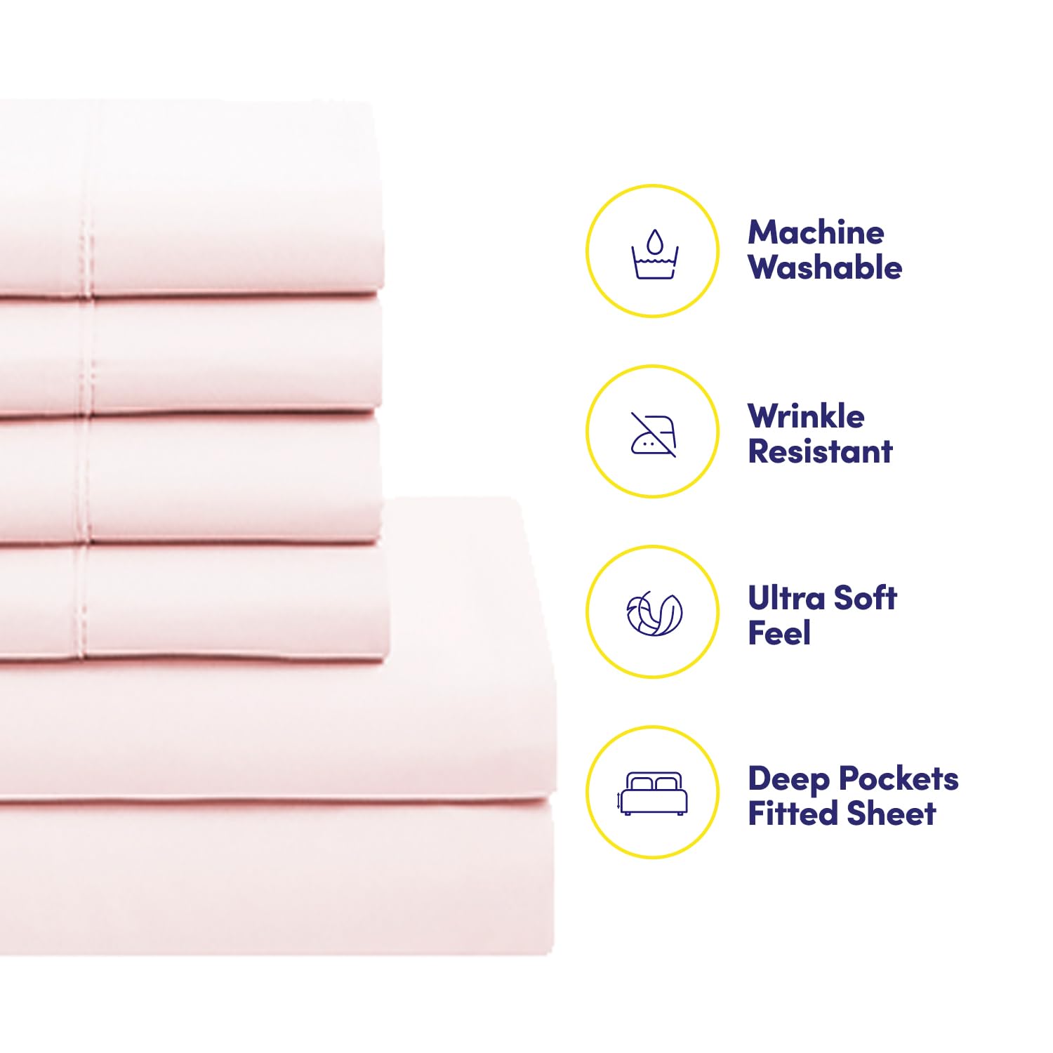 Sweet Home Collection 7 Piece Comforter Set Bag Solid Color All Season Soft Down Alternative Blanket & Luxurious Microfiber Bed
