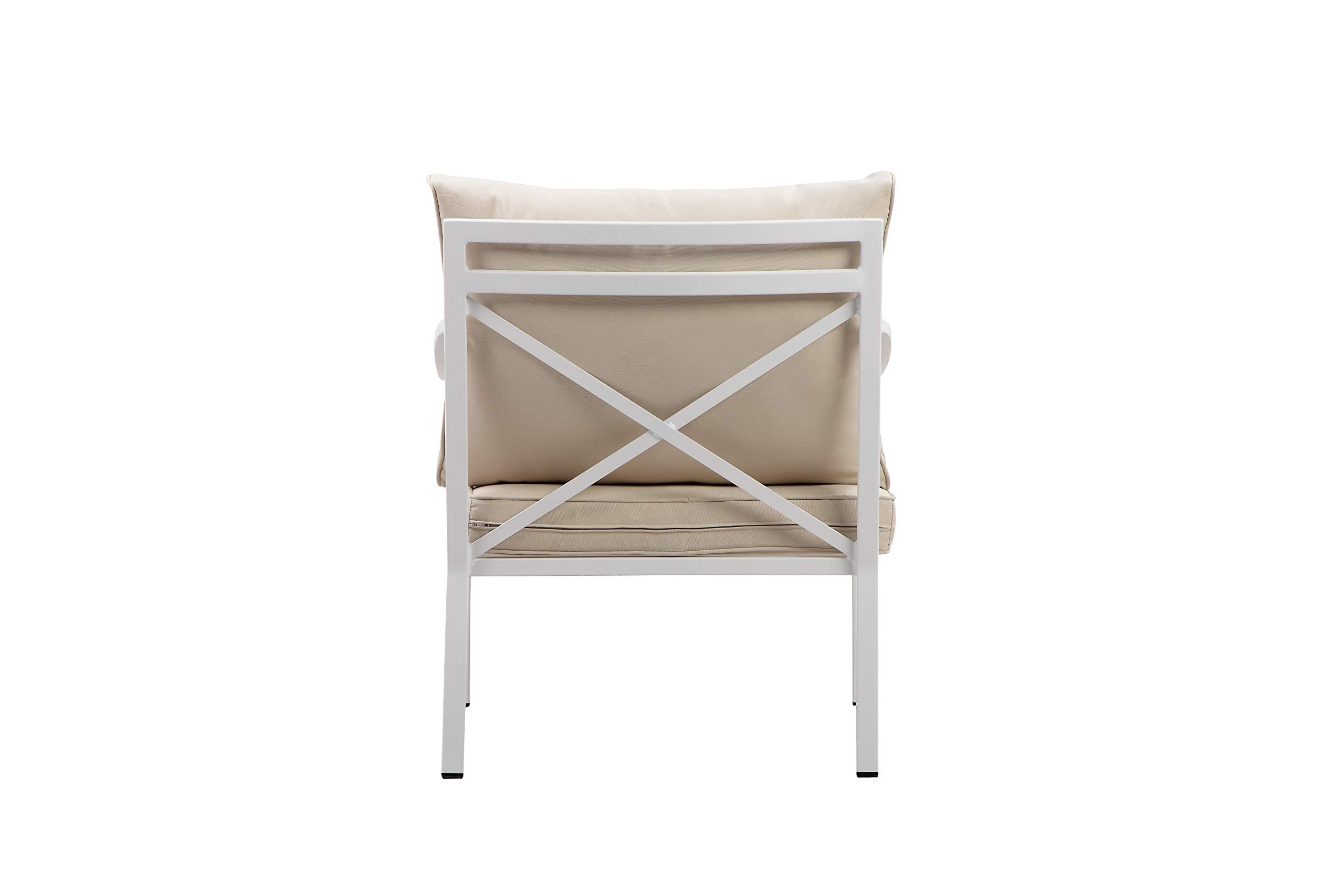 Pangea Home Palma 4Pc Wht Sofa Set, White