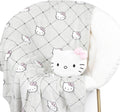 Jay Franco Hello Kitty Nogginz Set - 40 X 50 Inch Lightweight Travel Throw Blanket & Pillow - Super Soft Pink Bow 2 Piece Beddin