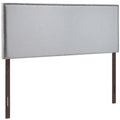 CasaFoyer  Region Linen Fabric Upholstered Full Headboard | Spacious & Elegant Design | Nailhead Trim | Modern Decor | Fits Most Full Beds