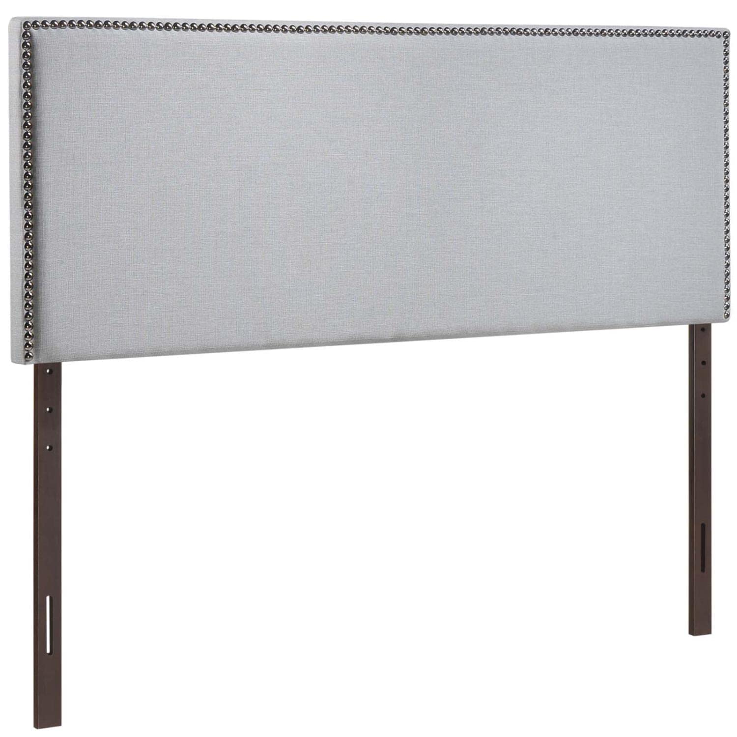 CasaFoyer  Region Linen Fabric Upholstered Full Headboard | Spacious & Elegant Design | Nailhead Trim | Modern Decor | Fits Most Full Beds