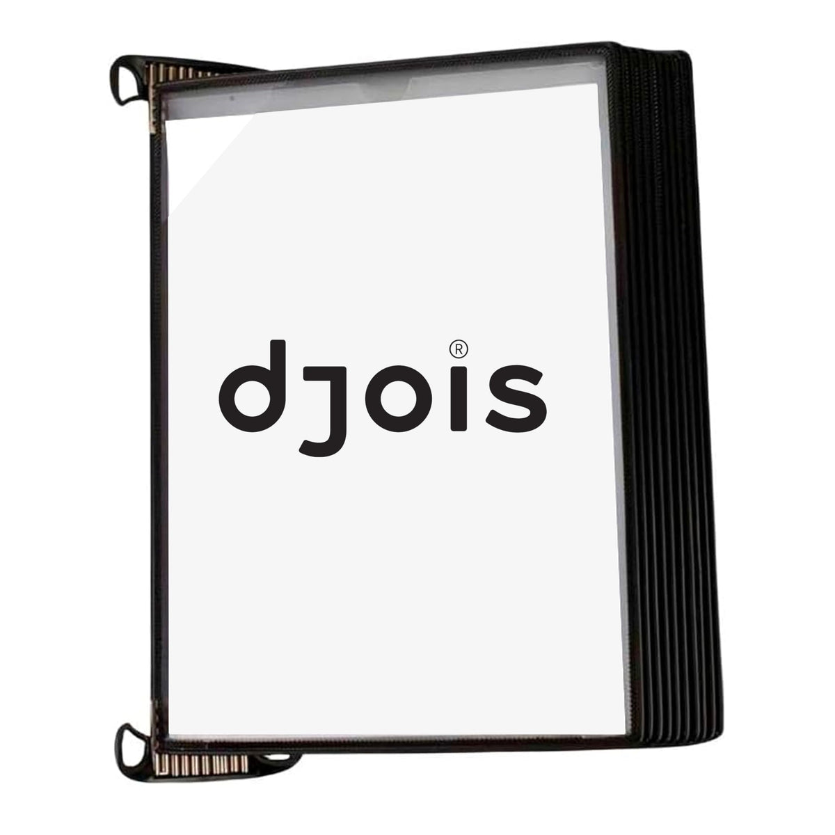 Djois By Tarifold - Wall Mount Reference System - Durable Steel Wire Frames - 10 Double-Sided Pockets - 20 Sheet Capacity - Made In France - Black