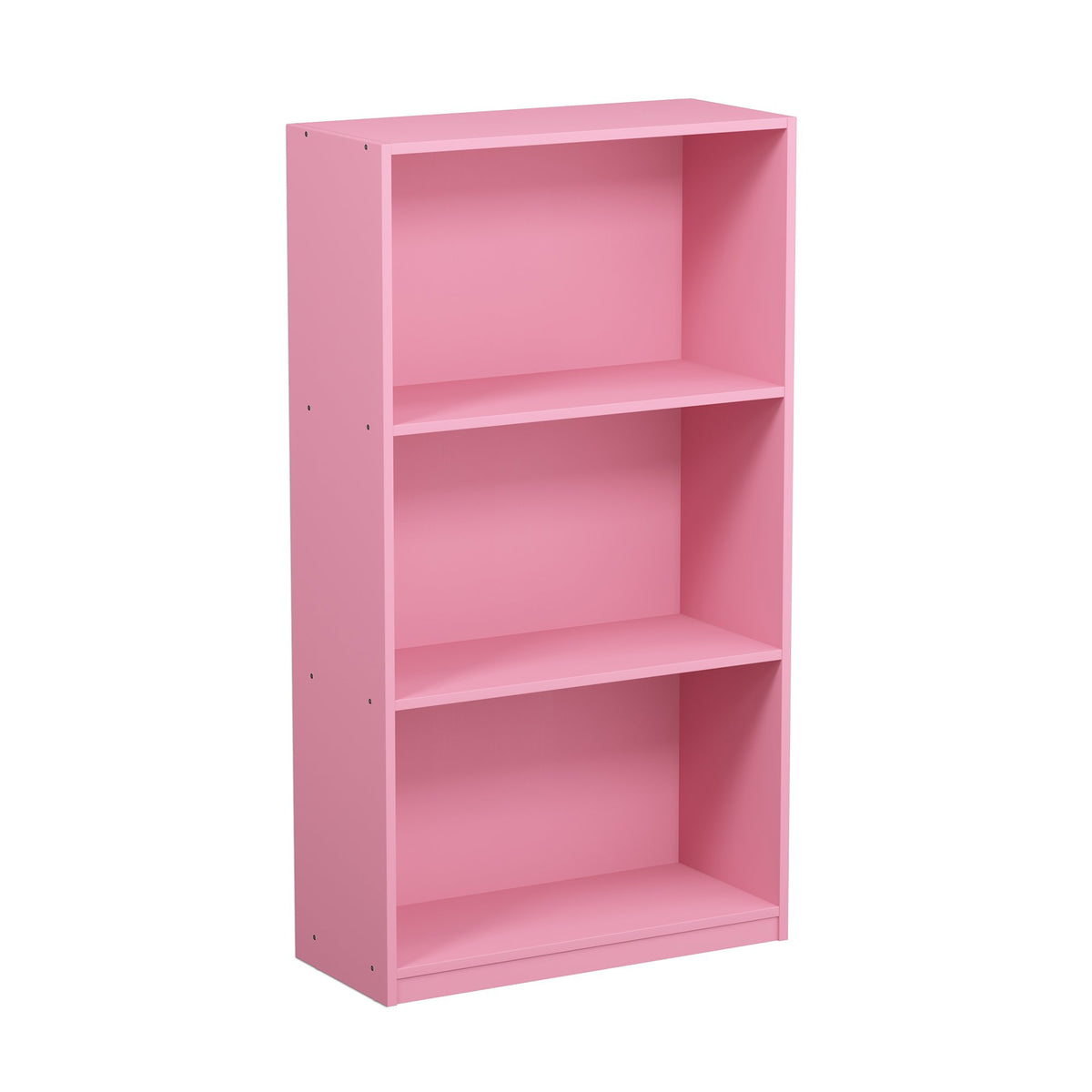 Furinno Basic 3-Tier Bookcase Storage Shelves, Pink