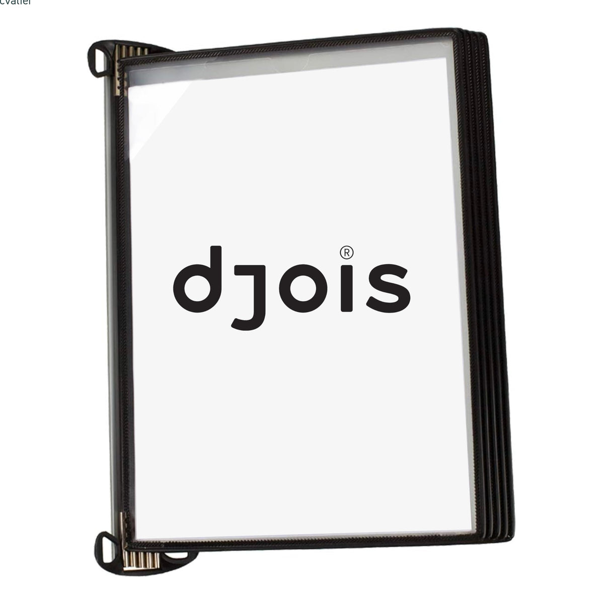 Djois By Tarifold - Wall Mount Reference System - Durable Steel Wire Frames - Letter-Size - 5 Double-Sided Display Pockets - 10-Sheet Capacity - Made In France - Pro Series Model - Black