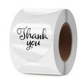 Yikiada Clear Thermal Labels Vinyl 2 Inch Self-Adhesive Round Stickers Circle Roll Waterproof Printer Decals Package Seal For Qr