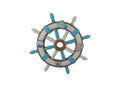World of Wonders Ocean Harmony Smooth Sailing Ship Wheel Wall Hanger Sculpture Beach Home Decor