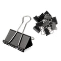 Zztx Black Binder Clips Paper Clamps Clips Small Size, 1.0 Inches, 36 Pack
