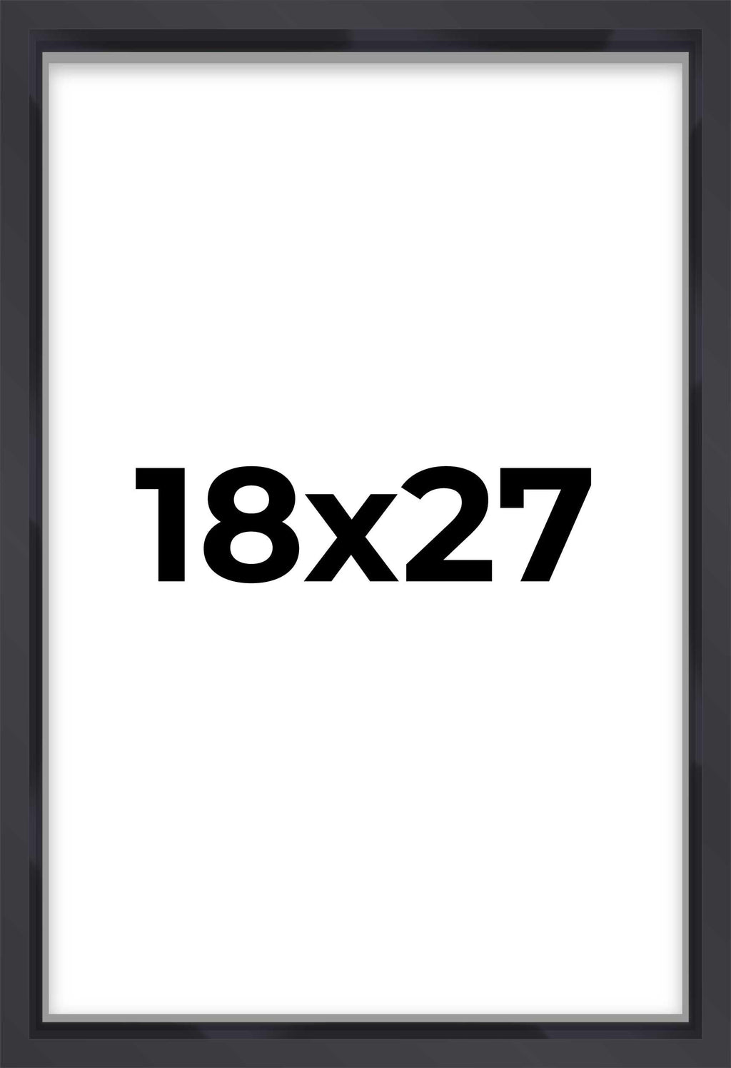 18x27 Shadow Box Frame Contemporary Black | 1'' Depth of Usable Space| Interior Size 18x27 or 27x18 Inches| UV Resistant Acrylic