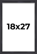 18x27 Shadow Box Frame Contemporary Black | 1'' Depth of Usable Space| Interior Size 18x27 or 27x18 Inches| UV Resistant Acrylic