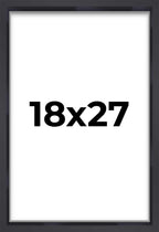 18x27 Shadow Box Frame Contemporary Black | 1'' Depth of Usable Space| Interior Size 18x27 or 27x18 Inches| UV Resistant Acrylic