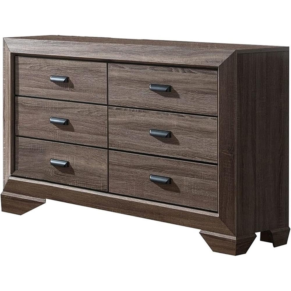 Acme Lyndon Dresser In Weathered Gray Grain