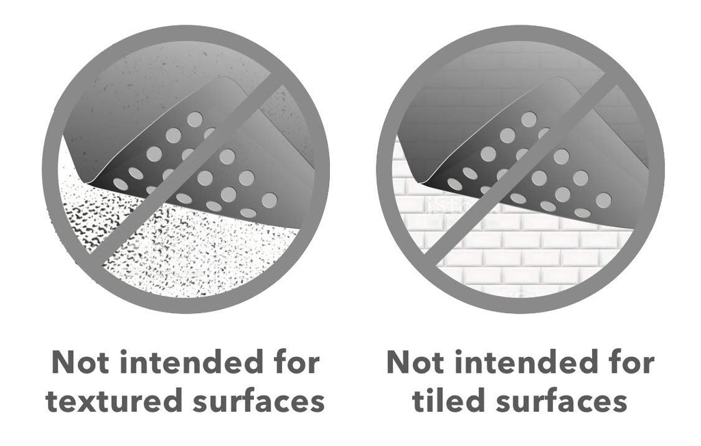 Tike Smart Medium Non-Slip Bathtub & Shower Mat 31X16 (Smooth/Non-Textured Tubs Only) Safe, Clean, Machine-Washable, Superior Gr