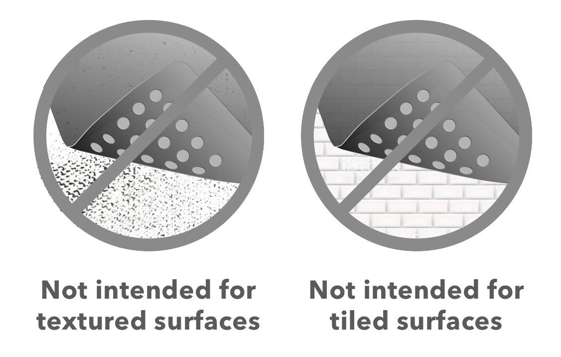 Tike Smart Medium Non-Slip Bathtub & Shower Mat 31X16 (Smooth/Non-Textured Tubs Only) Safe, Clean, Machine-Washable, Superior Gr