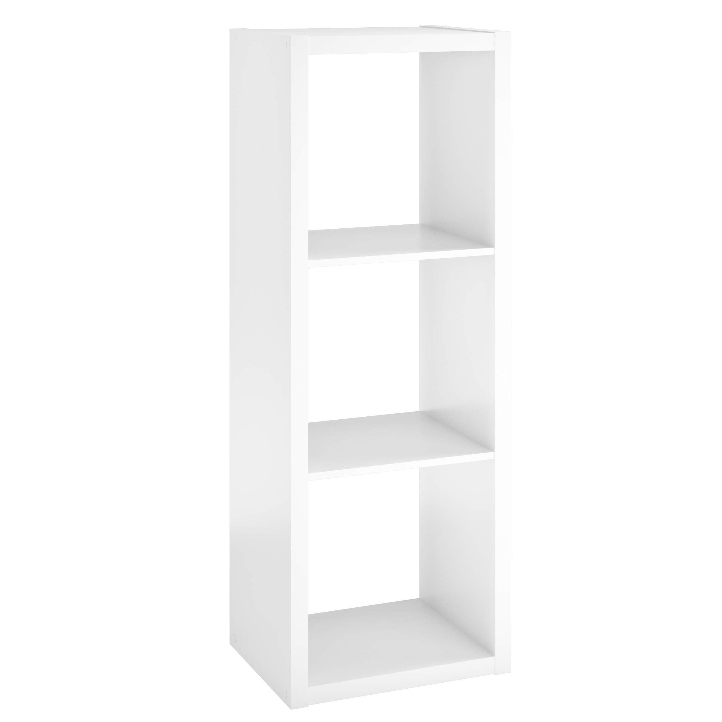 Closetmaid 4542 Decorative Open Back 3-Cube Storage Organizer, White