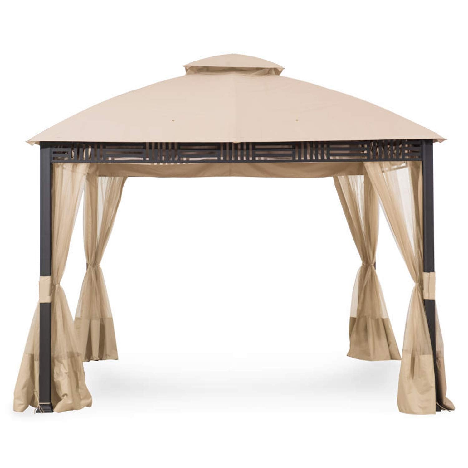 Garden Winds Replacement Canopy Top Cover For Westbrook Gazebo Gazebo - 350 - Beige