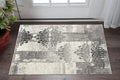 2 X 3 Gray Black And Ivory Damask Area Rug