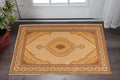 2 X 3 Red And Beige Oriental Area Rug